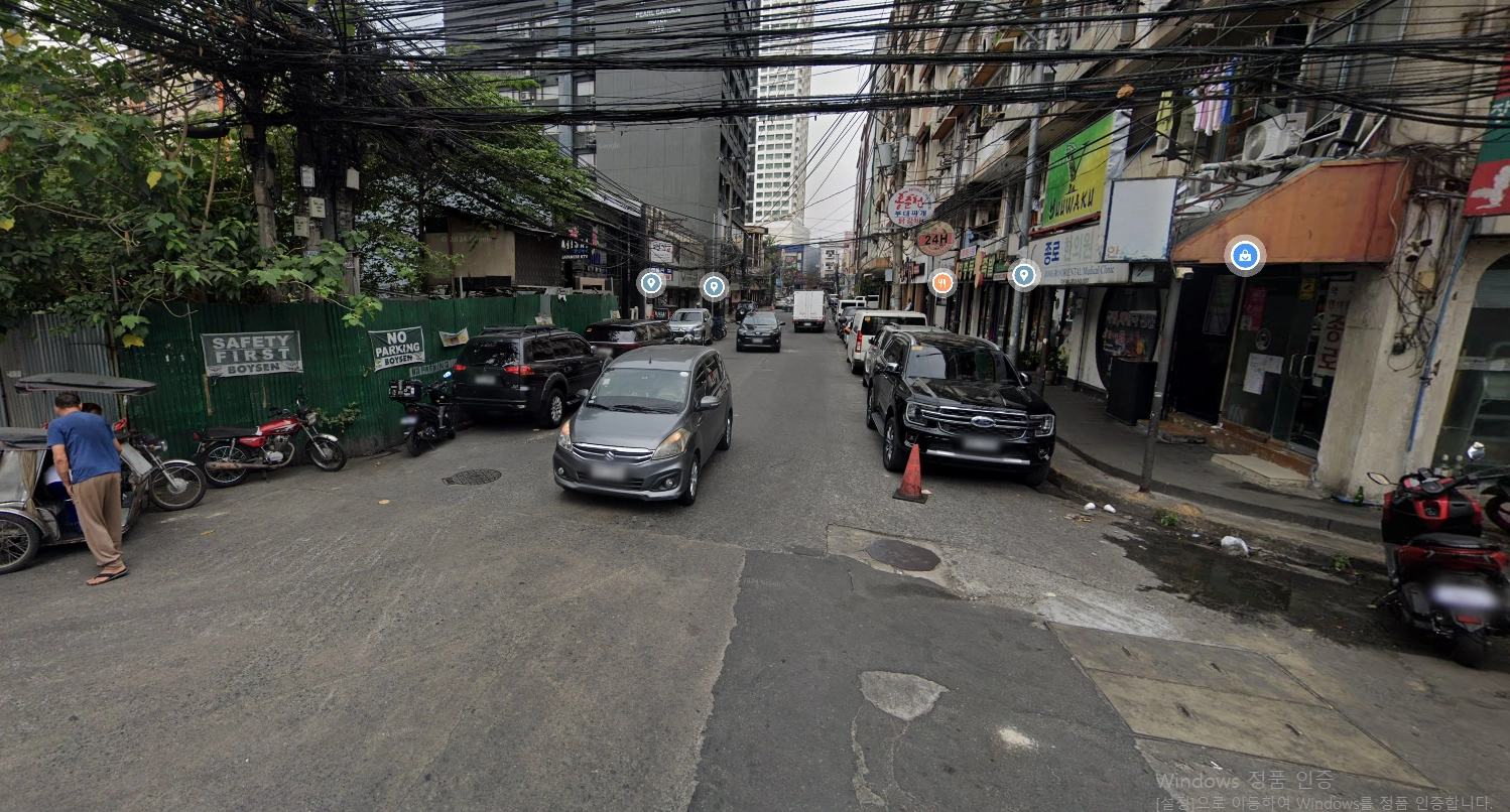 마닐라 초행객을 위한 장실장의 말라떼 상세지도 5 - 보코보 스트리트 ( Bocobo Street, 주요골목 설명  )